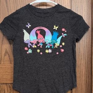 Jumping Beans Kids Trolls Graphic Tee - Charcoal
